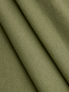 Organic Cotton Spandex Jersey - Olive