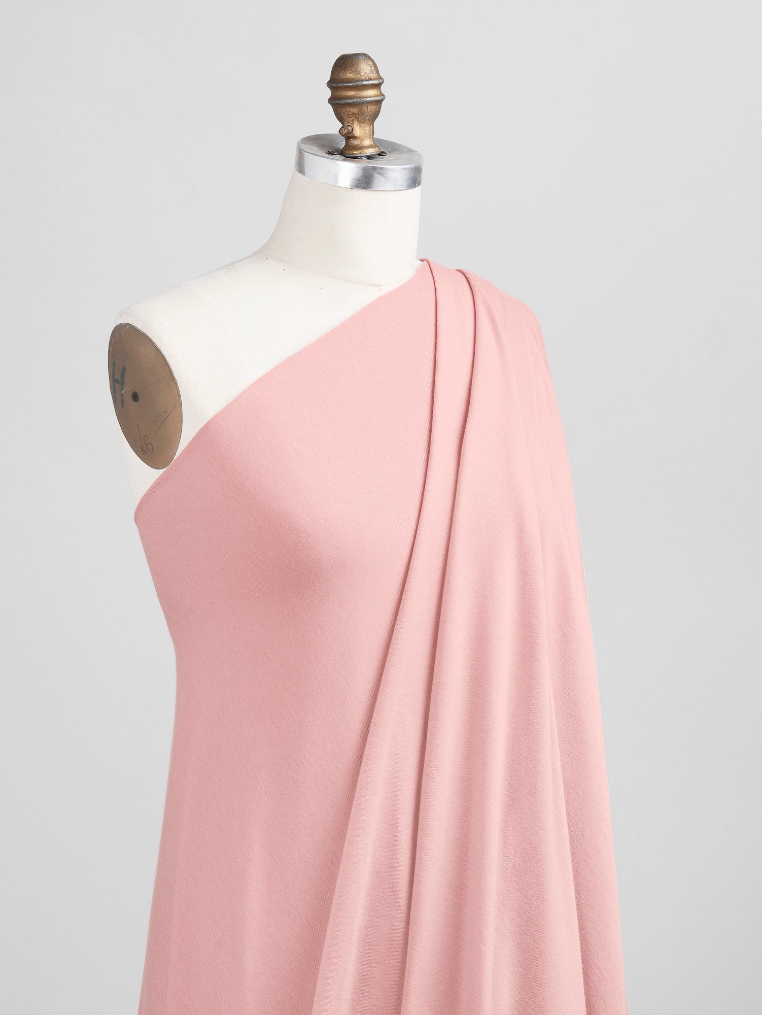F-TEN008-024-Organic-Cotton-Tencel-Stretch-Knit-Jersey-Light-Pink-Core-Fabrics-draped