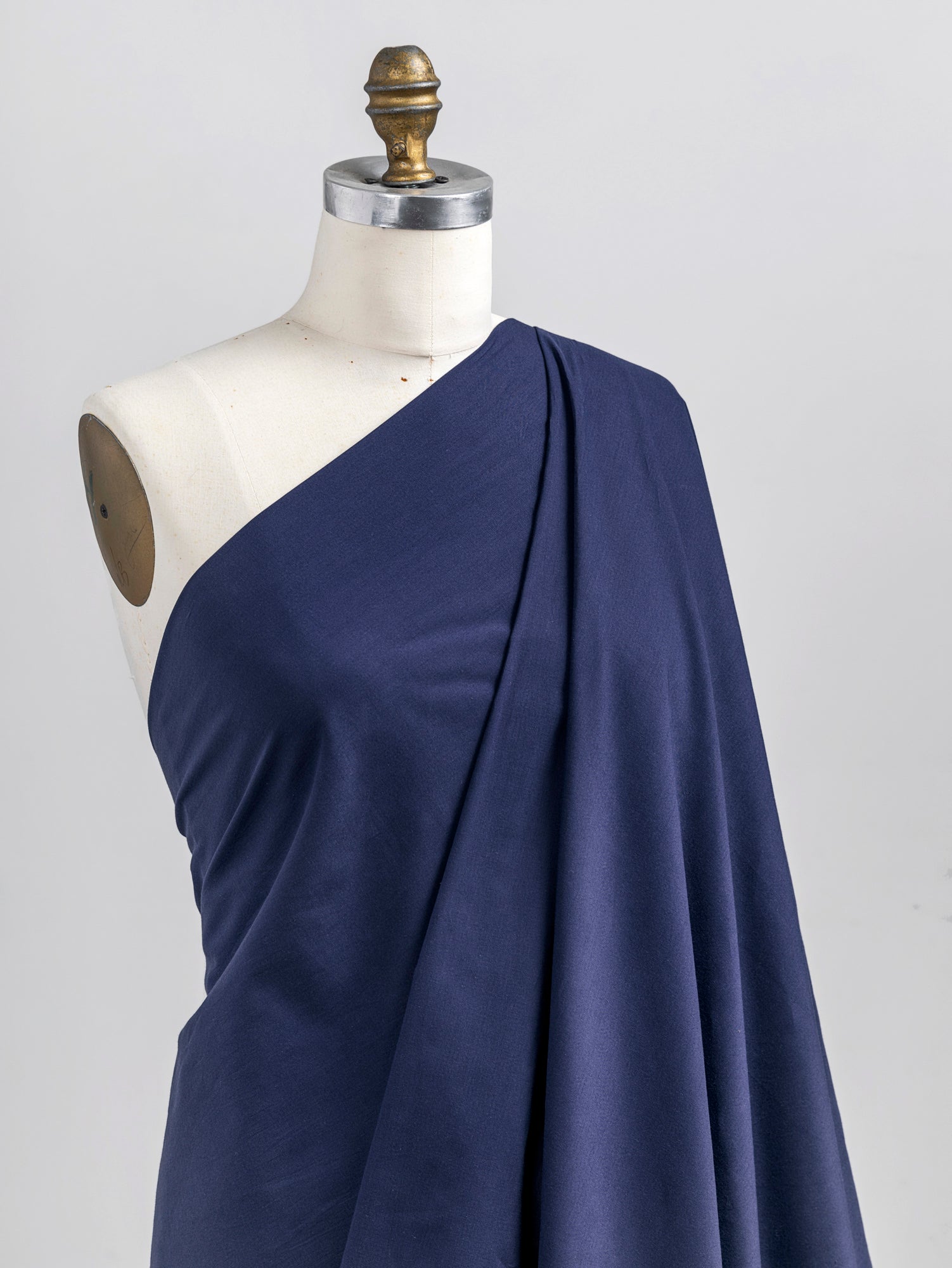 F-COT340-003-Organic-Cotton-Voile-Navy-Core-Fabrics-draped