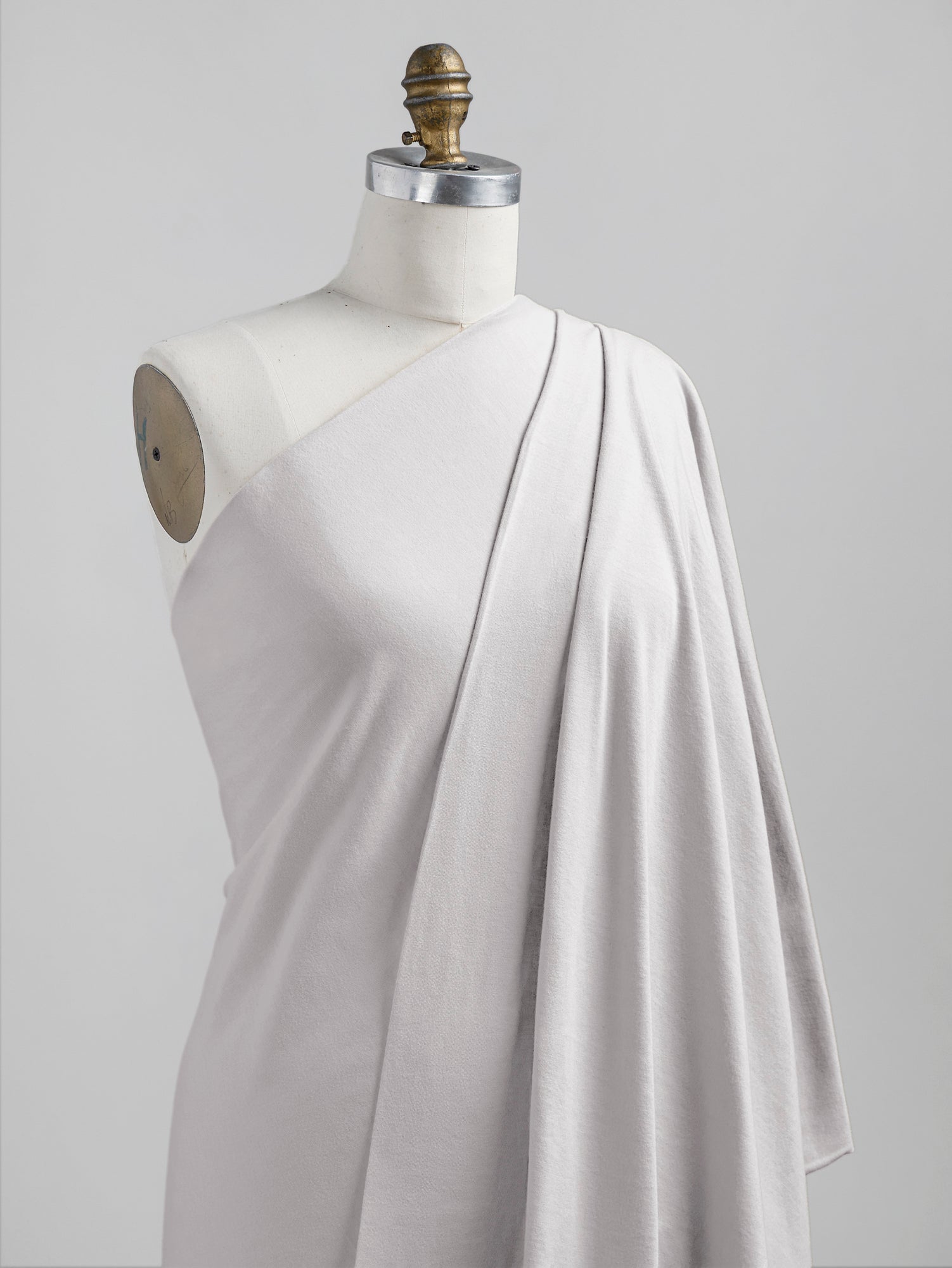 Organic Cotton Washed Jersey Knit - Cloud | Core Fabrics
