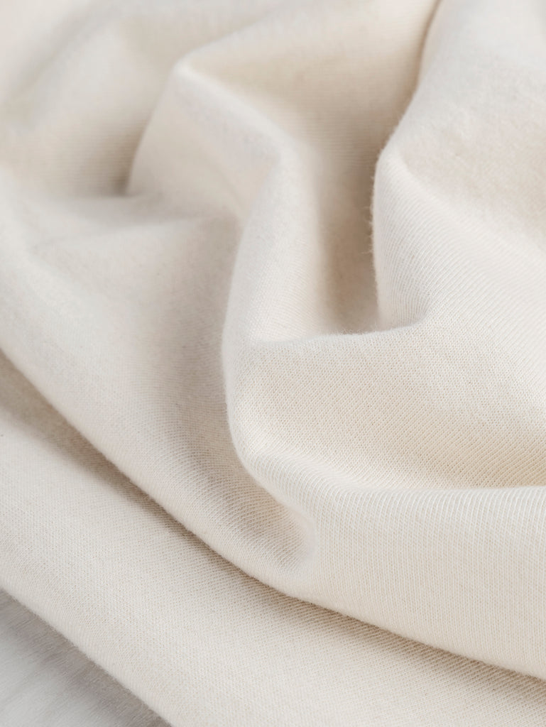 Tricot lavé en coton biologique – Naturel