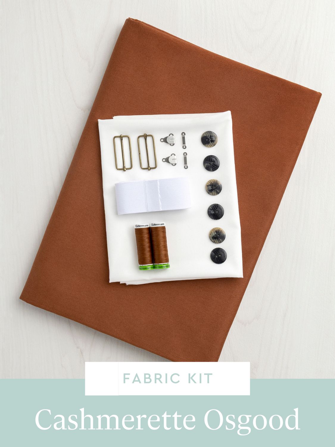 Osgood Skirt Kit -Gingerbread Lightweight Organic Cotton Stretch Twill | Core Fabrics