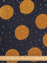 Oversize Polka Dot Print Cotton Poplin - Black + Bronze | Core Fabrics