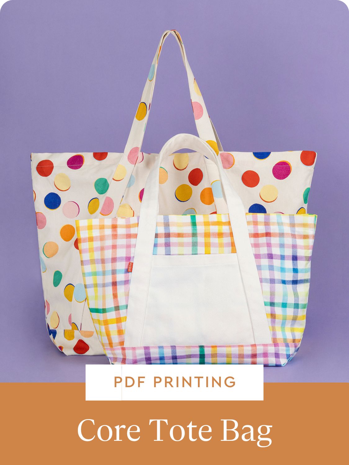 PDF Printing for Core Fabrics Tote Bag Fabric Kit | Core Fabrics