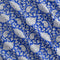 Paisley Block Print Cotton Poplin - Periwinkle + Ivory + Black