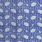 Popeline de coton imprimée Paisley - Bleu pervenche + ivoire + noir