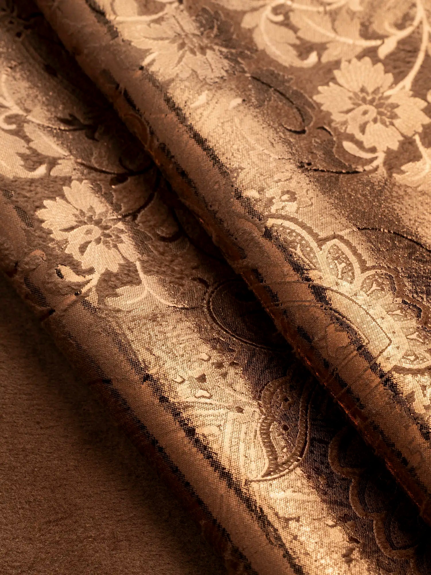 F-DEA195-Paisley-Floral-Faux-Suede-Deadstock-Caramel-Core-Fabrics-fold.webp