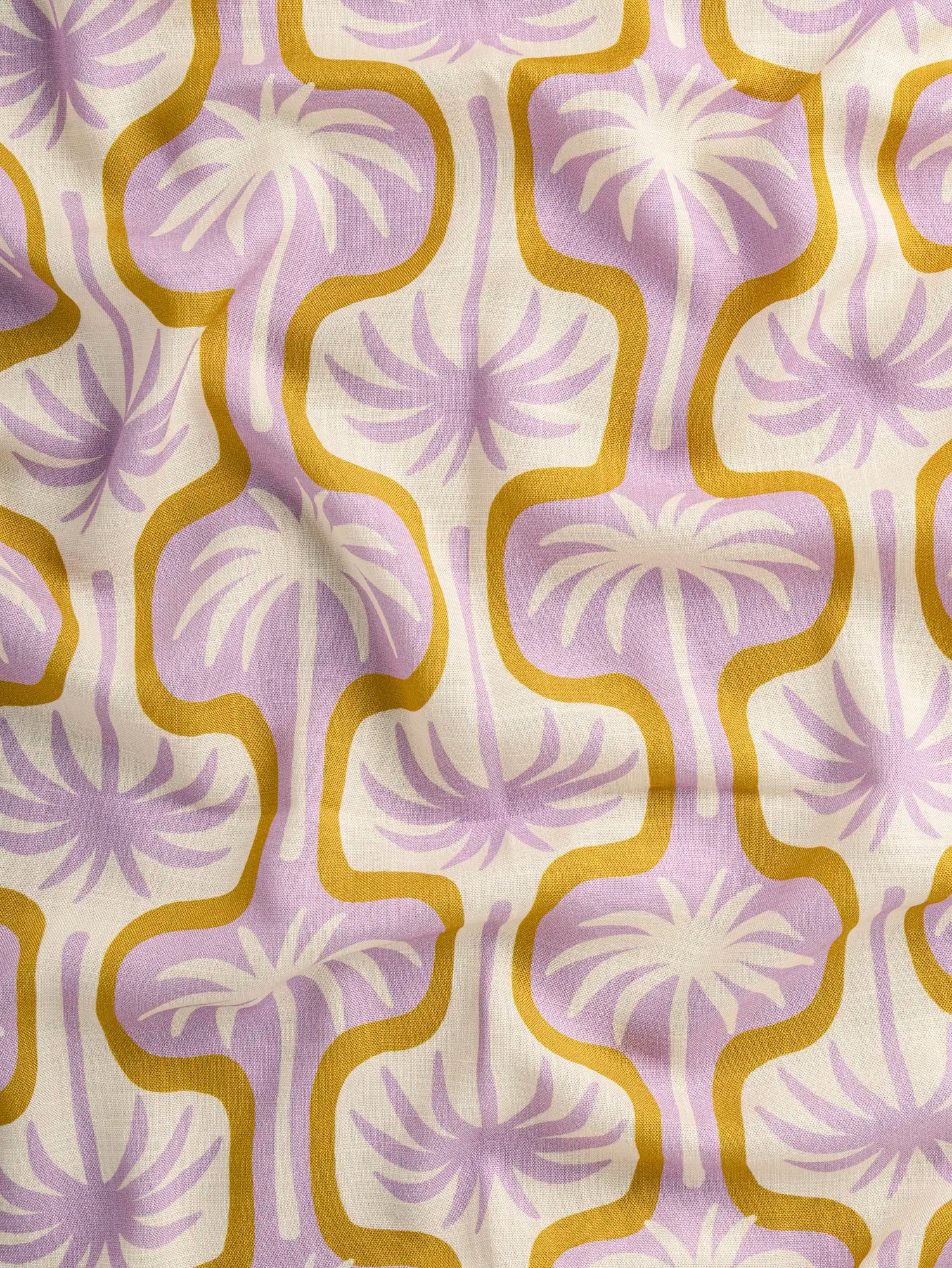 F-VIS309-Palm-Springs-Print-Textured-Ecovero-Viscose-Ivory-Lilac-and-Mustard-Core-Fabrics-scrunched.webp