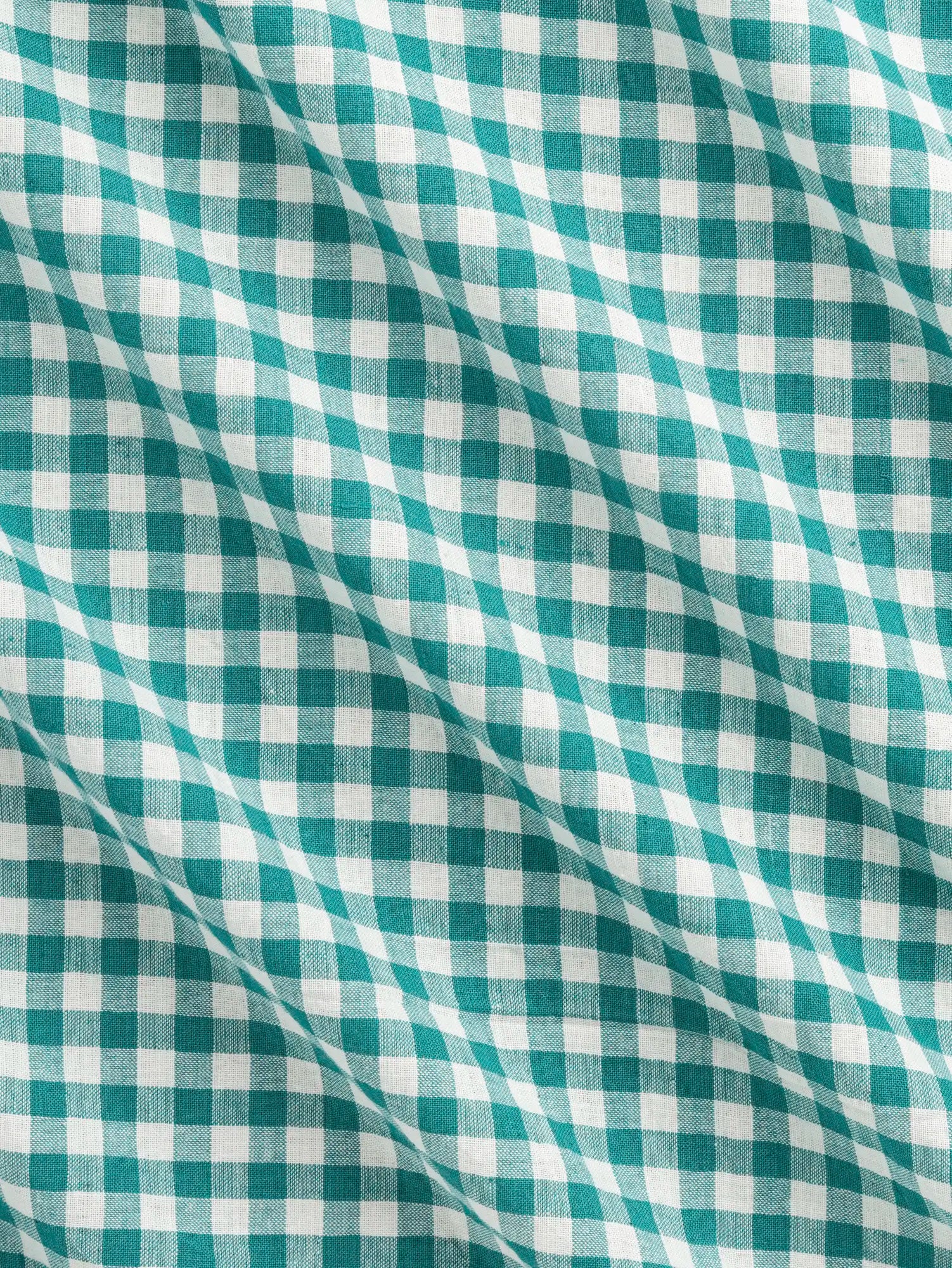 F-COT352-012-Parasol-Handwoven-Gingham-Cotton-Emerald-and-Ivory-Core-Fabrics-scrunched.webp