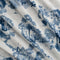 Popeline de coton à imprimé toile de Jouy champêtre - Blanc + Indigo