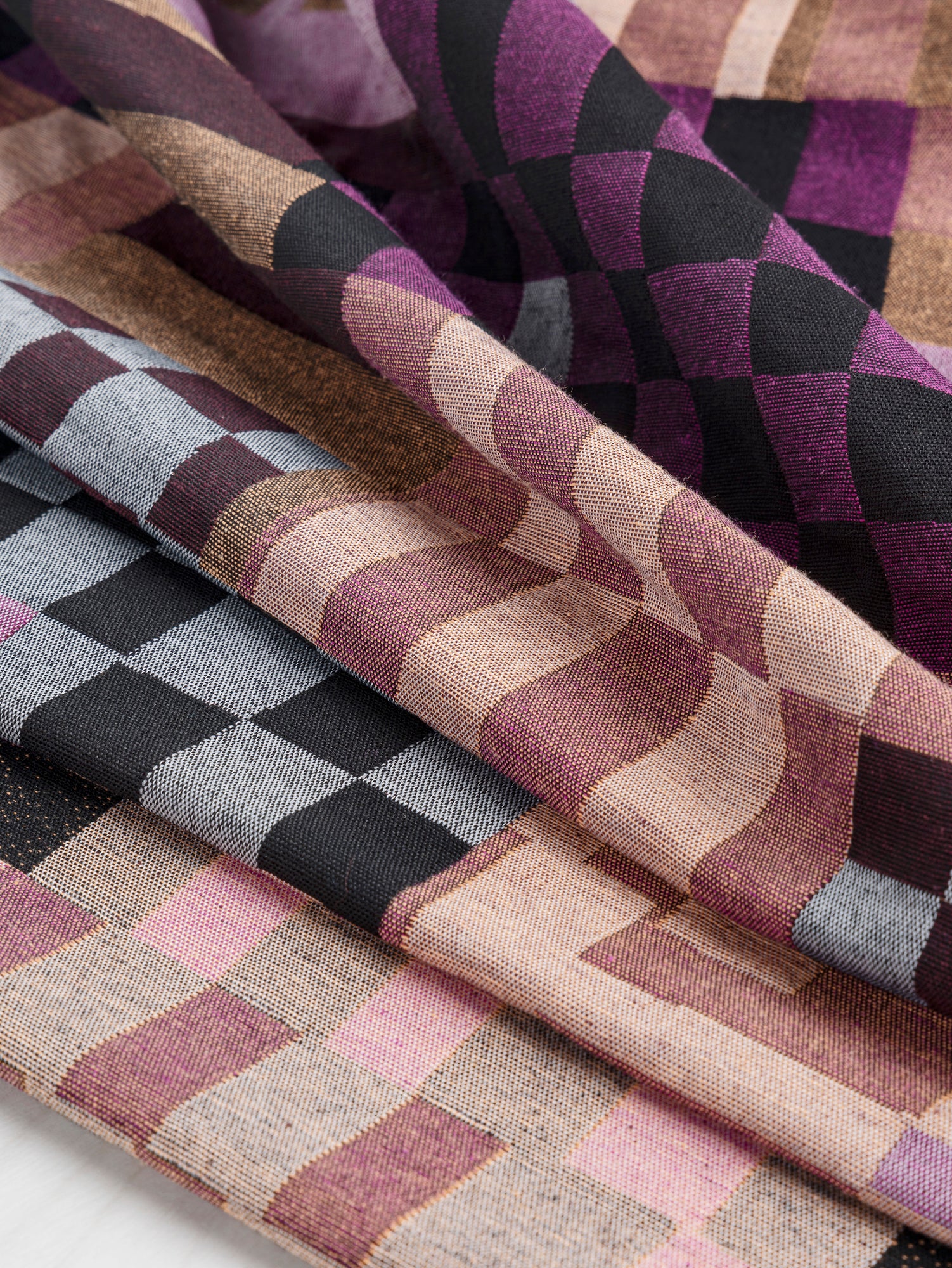 Patchwork Cotton Jacquard - Pink + Yellow + Black | Core Fabrics