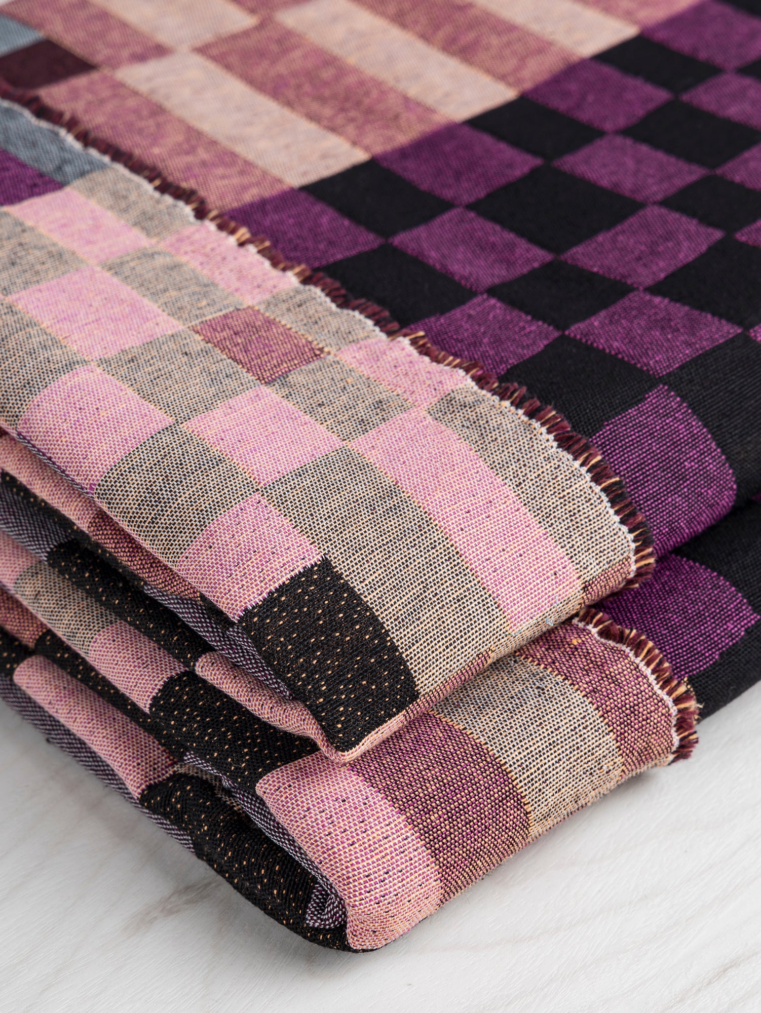 Patchwork Cotton Jacquard - Pink + Yellow + Black | Core Fabrics
