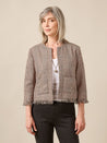 Peggy Jacket Glen Check Kit - Model | Core Fabrics