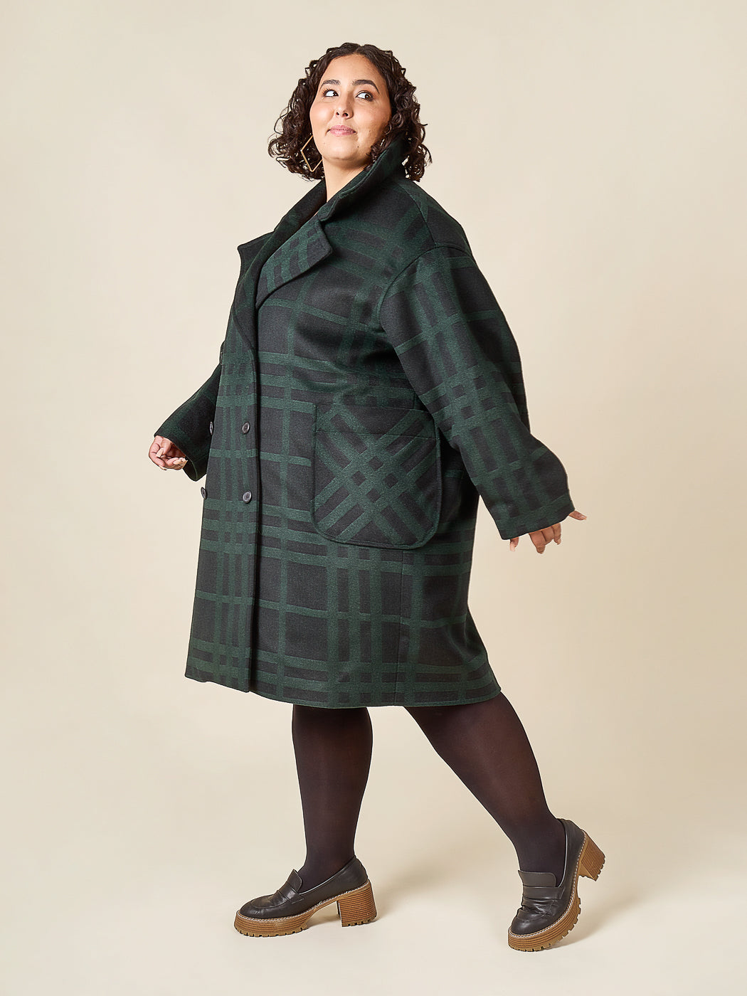 Phoebe Coat | Plus Size Coat Pattern | Closet Core Patterns