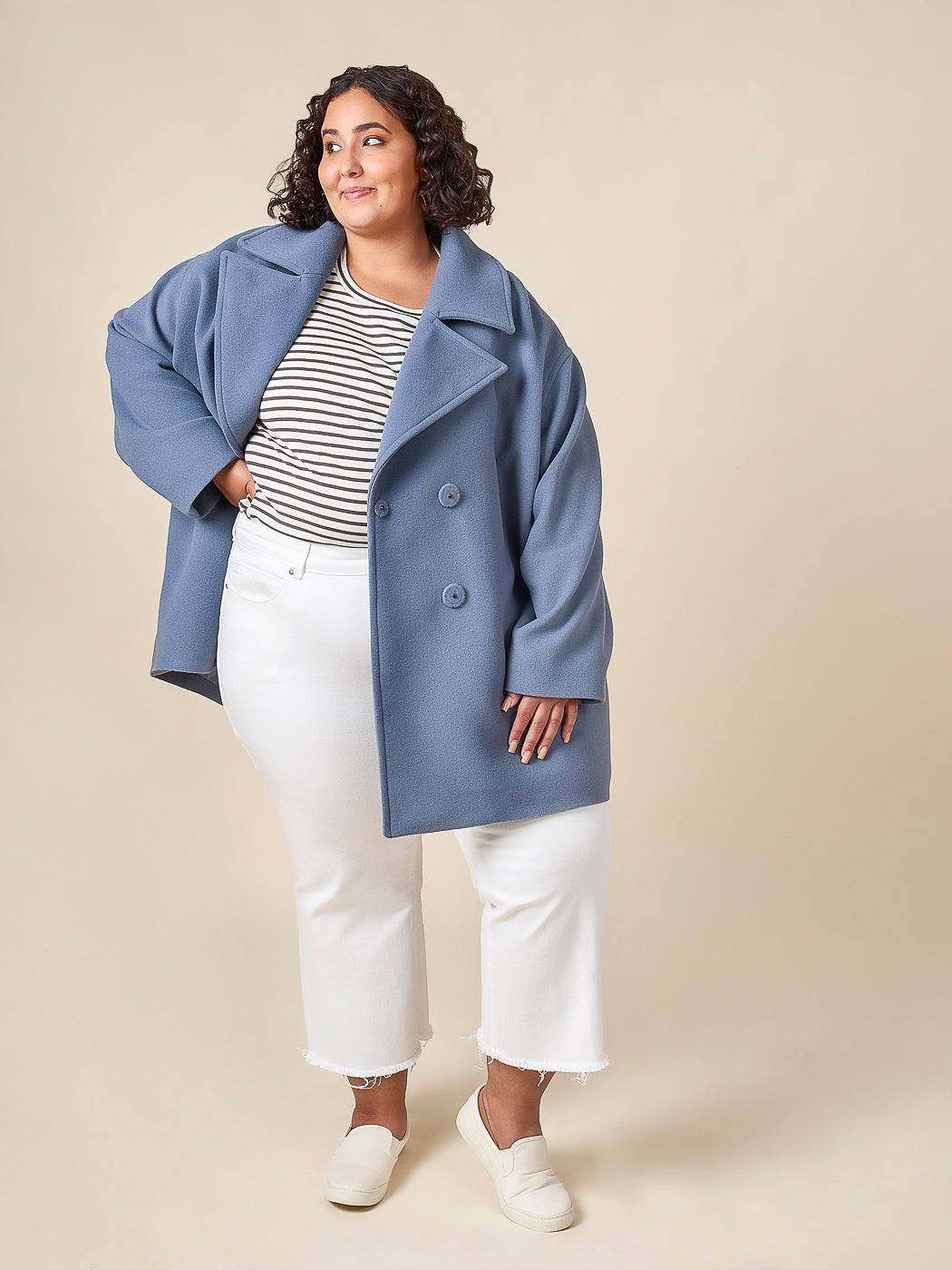 Phoebe Coat | Plus Size Coat Pattern | Closet Core Patterns