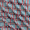 Piano Print BCI Cotton Poplin - Bordeaux + Cerulean + Ivory