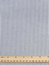 Pinpoint Striped Cotton Oxford Shirting - Blue + White | Core Fabrics