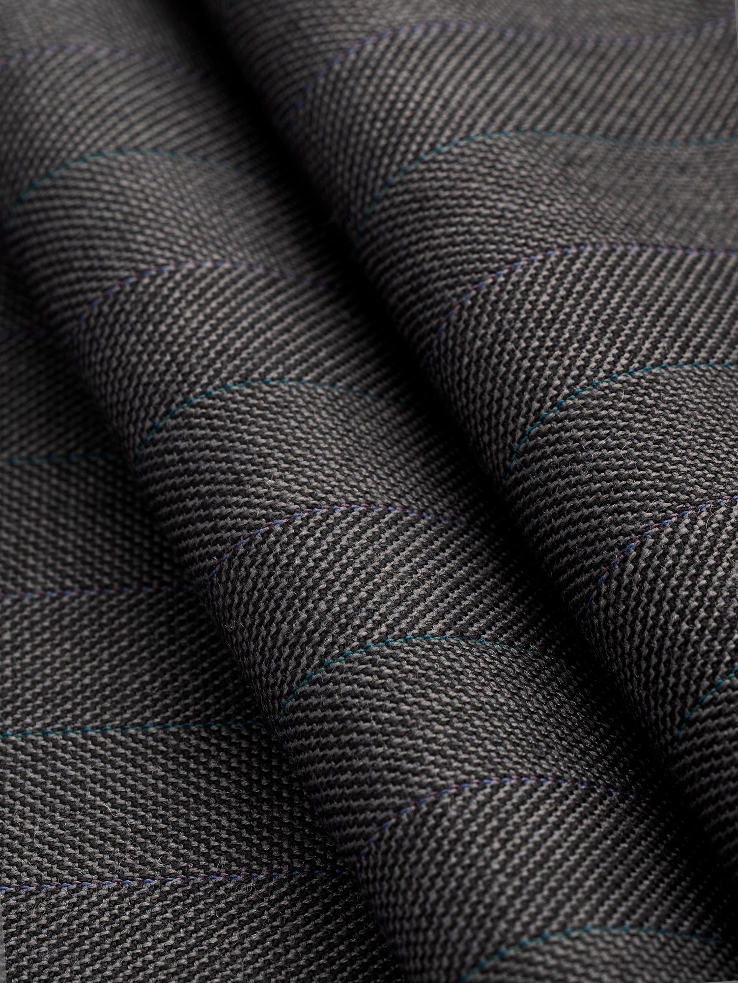 F-WOL115-Pinstripe-Chevron-Italian-Wool-Suiting-Deastock-Grey-Green-and-Blue-Core-Fabrics-fold.JPG
