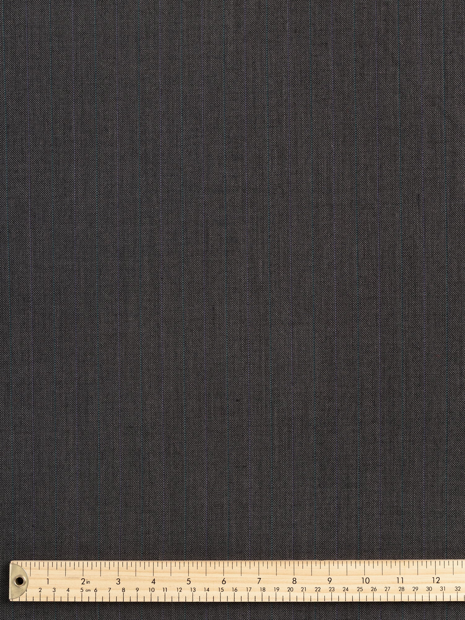 F-WOL115-Pinstripe-Chevron-Italian-Wool-Suiting-Deastock-Grey-Green-and-Blue-Core-Fabrics-ruler.JPG