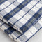Plaid Check Brushed Cotton - White + Blue