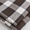Flanelle de coton biologique à carreaux - Brun + Crème