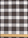 Plaid Check Organic Cotton Flannel - Brown + Cream | Core Fabrics