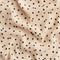 Crêpe de chine viscose Ecovero à pois - Avoine + Noir