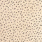 Crêpe de chine viscose Ecovero à pois - Avoine + Noir