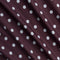 Polka Dot Print Cotton Poplin - Aubergine + Chambray