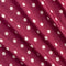 Polka Dot Print Cotton Poplin - Raspberry + Ivory