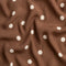 Imprimé à pois en crêpe de chine viscose Ecovero - Mocha + Blanc