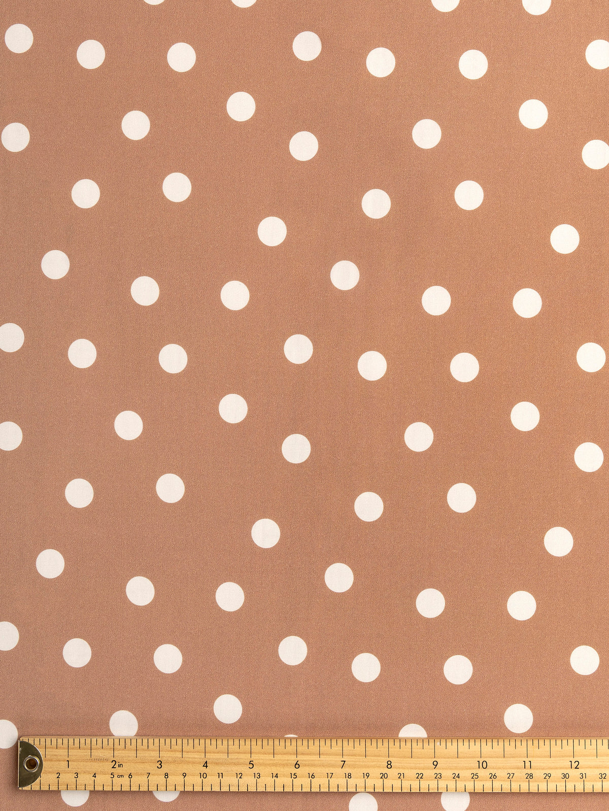 F-TEN023-002-Polka-Dot-Print-Lyocell-Biscuit-and-Ivory-Core-Fabrics-ruler.webp