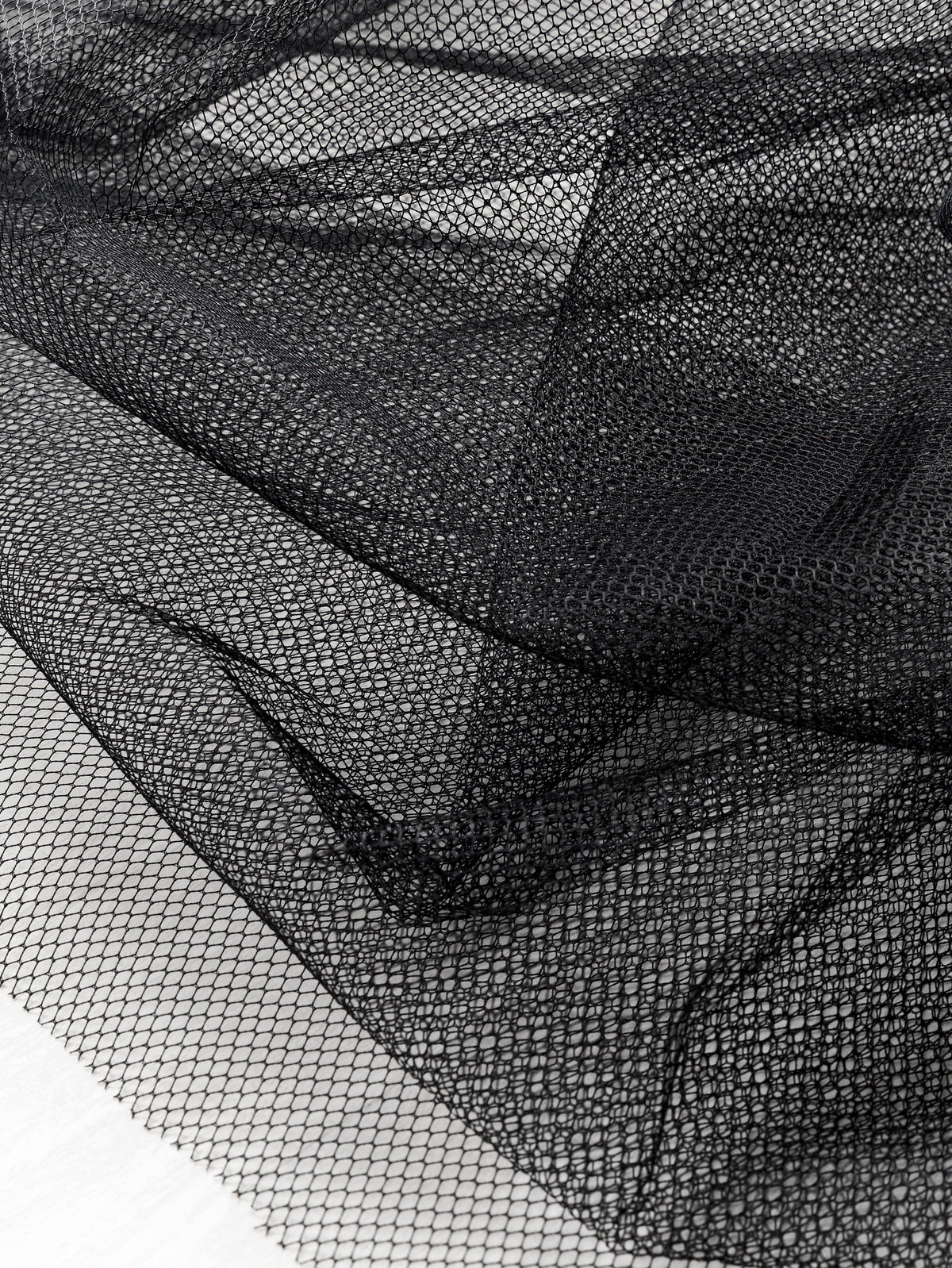 Polyester Tulle Polyester Tulle Deadstock - Black | Core Fabrics