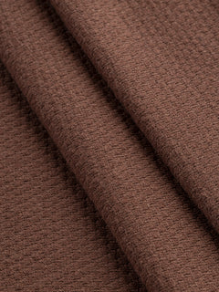 Popcorn Textured Fleece Deadstock - Cinnamon