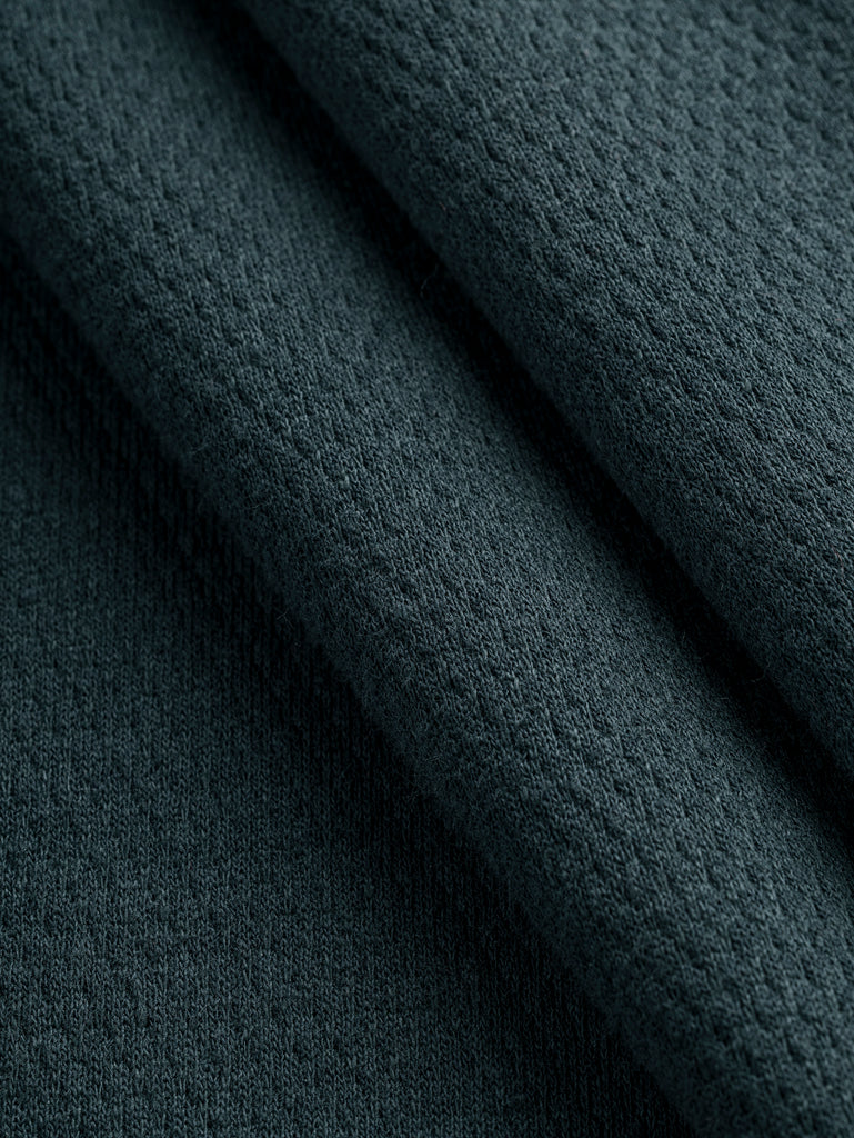 Popcorn Textured Fleece Deadstock - Forest
