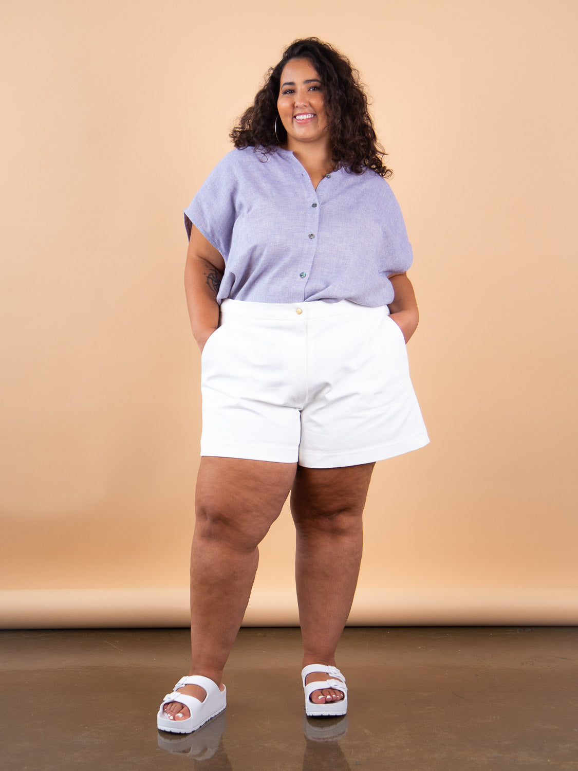 Poppy Camp Shorts - Long | Plus Size Shorts Pattern | Closet Core Crew