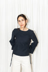 Puff & Pencil Sewing Pattern - Tie Waist blouse x Cone sleeve | Core Fabrics