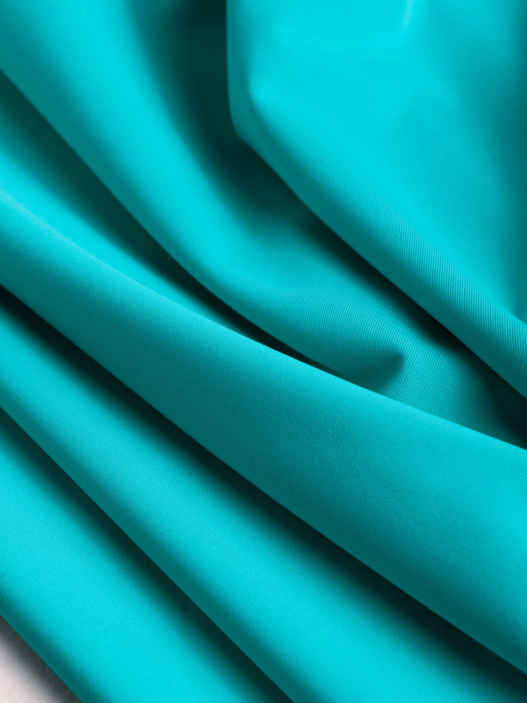 Recycled Nylon Spandex Swimwear Fabric - Aqua
