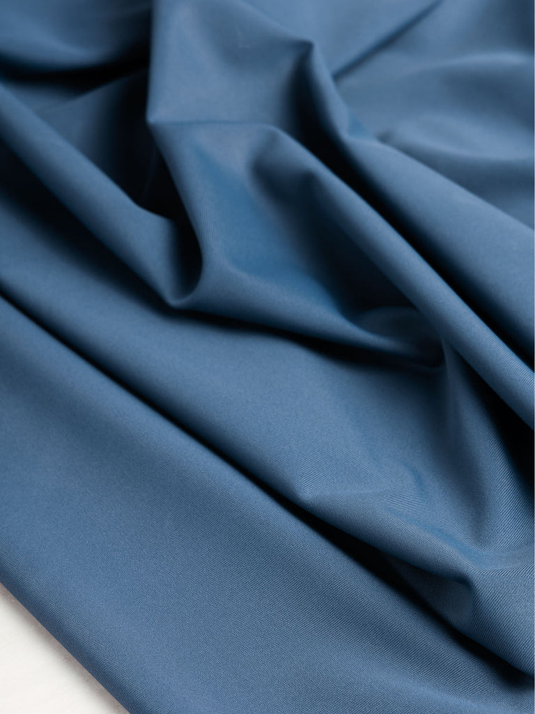 Recycled Nylon Spandex Swimwear Fabric - Stormy Blue