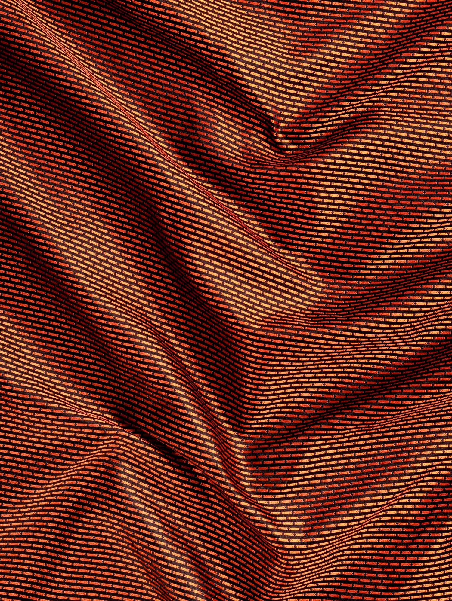 F-DEA190-Reversible-Silk-Jacquard-Deadstock-Black-and-Orange-Core-Fabrics-scrunched.webp