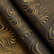 Jacquard tourbillonnant réversible fin de rouleau - Noir + Or