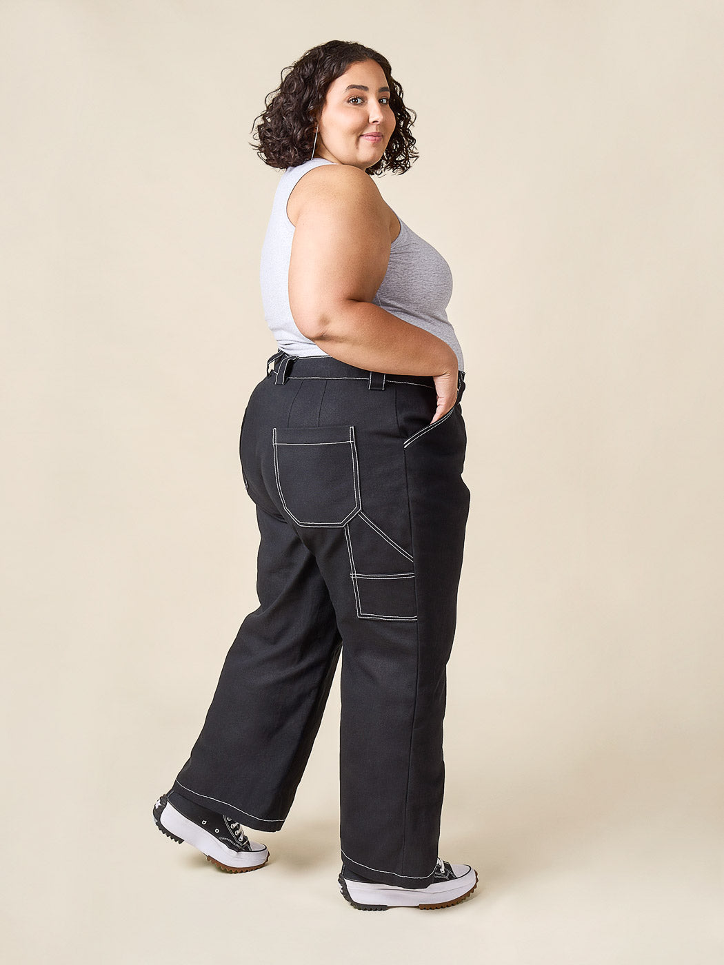 Midweight Organic Cotton Canvas - Black