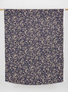 Romantic Floral Print EcoVero Viscose Crepe - Navy + Cream + Yellow + Purple | Core Fabrics
