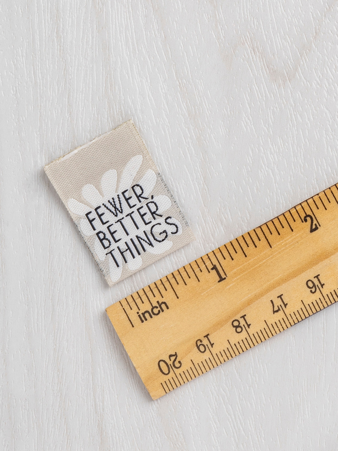 Core Fabrics Sewing Labels: 6 pack - Fewer Better Things | Core Fabrics