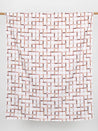 Sandbox Check Print Organic Cotton Canvas - Cream + Brown | Core Fabrics