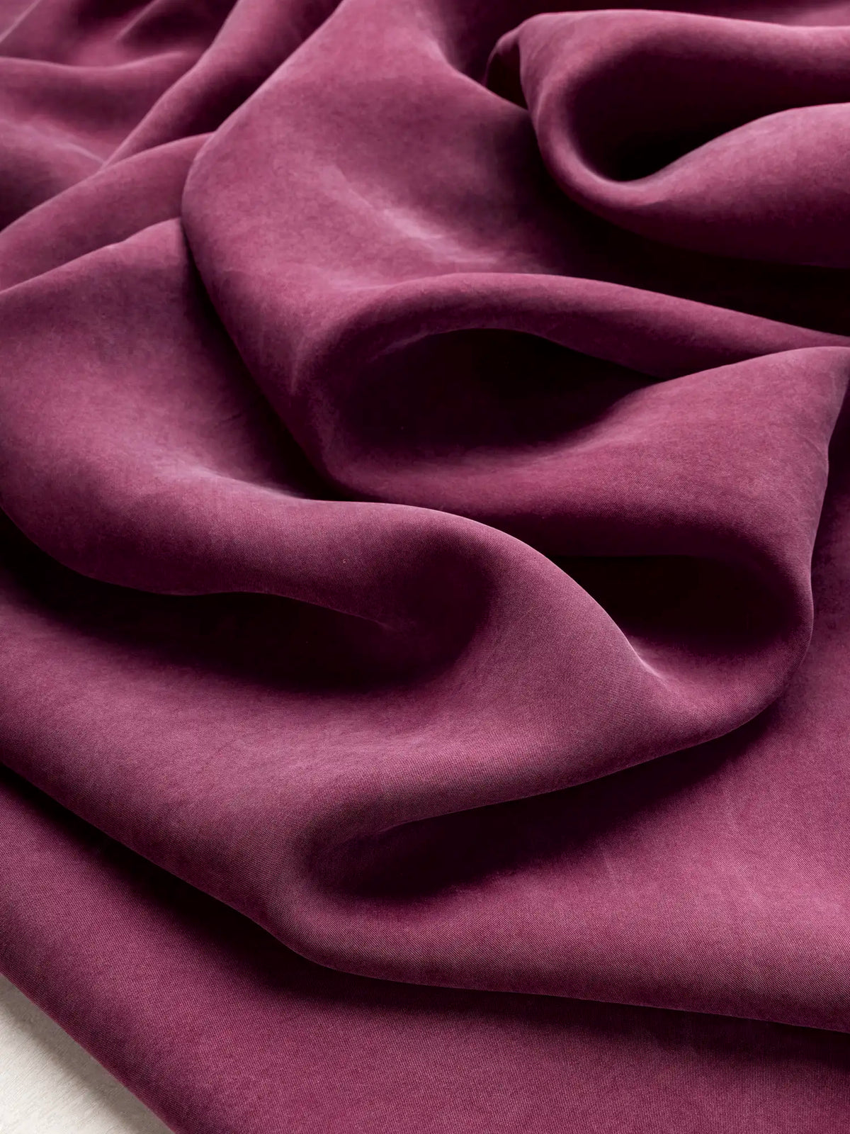 Fabric Raspberry Compound Sandwashed Tencel Lyocell Viscose - Raspberry | Core Fabrics