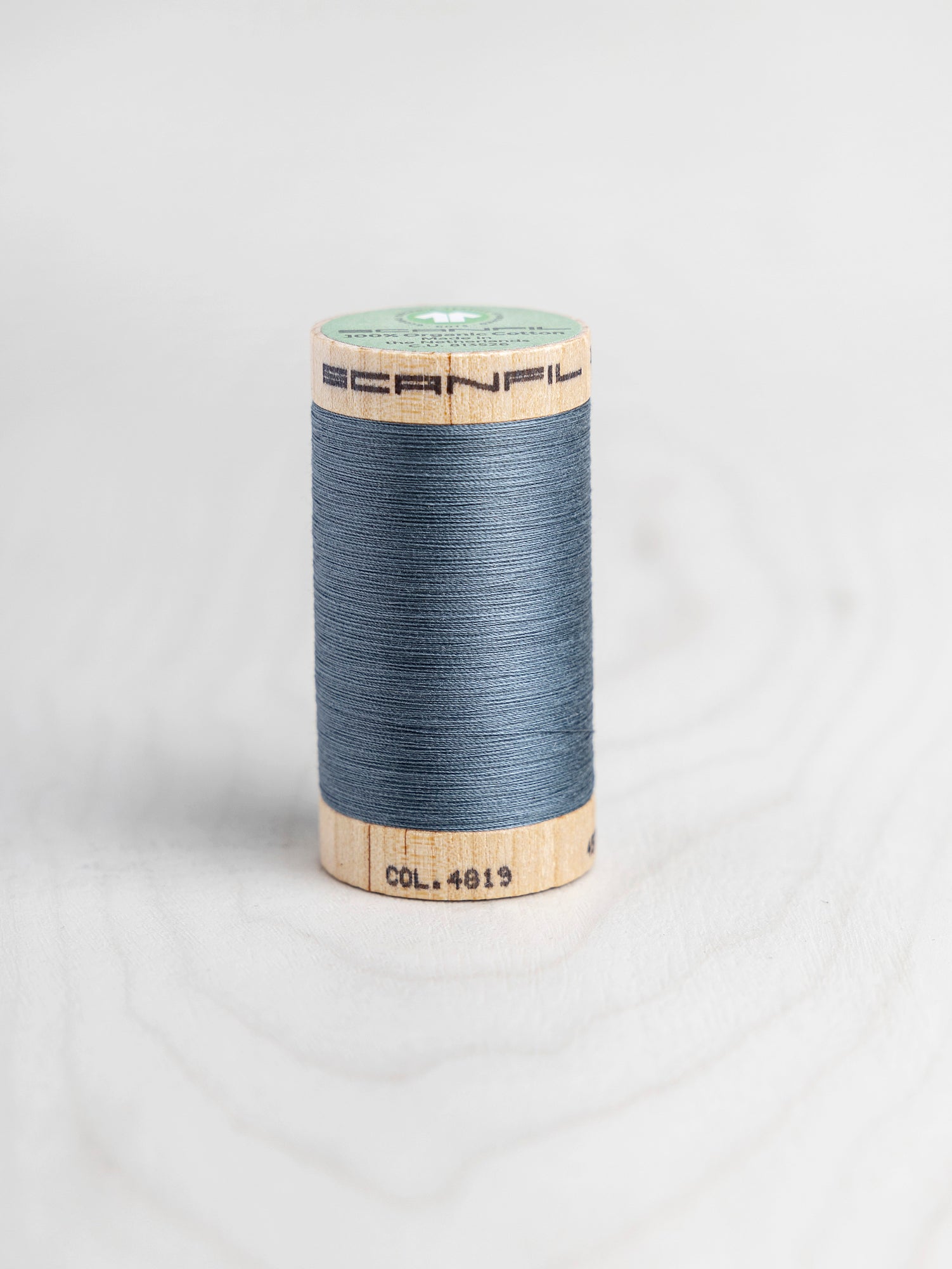 T-COT002-4819-Scanfil-Organic-Cotton-50wt-Thread-500-yard-Aegean-Blue-4819-Core-Fabrics