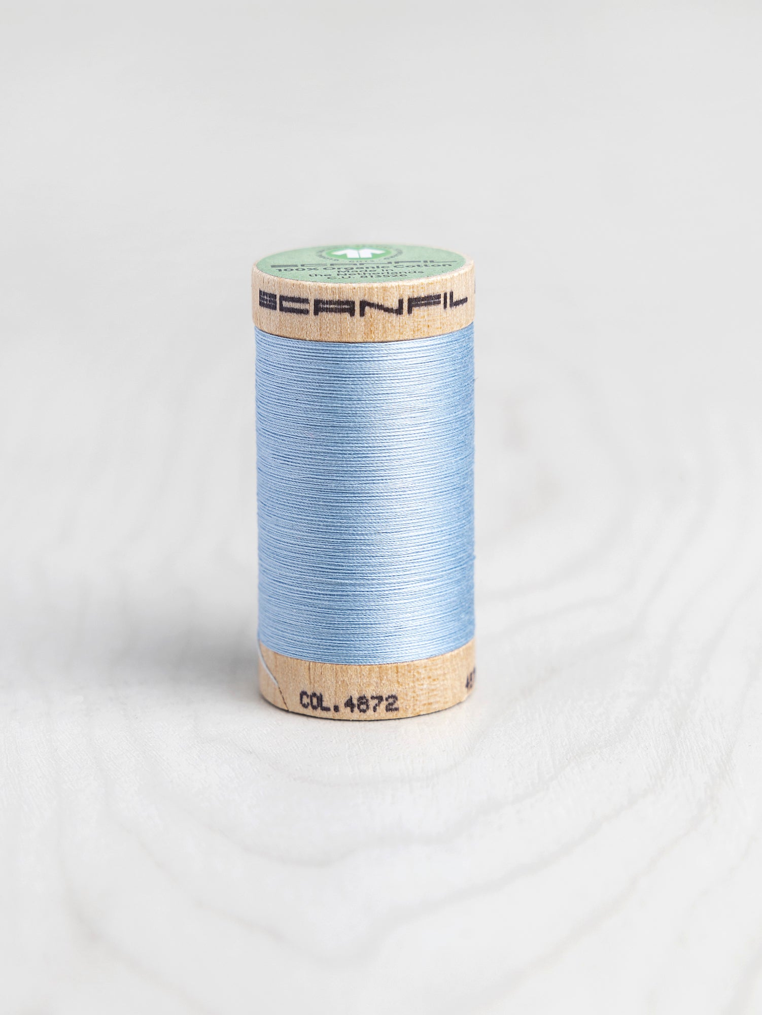 T-COT002-4872-Scanfil-Organic-Cotton-50wt-Thread-500-yard-Baby-Blue-4872-Core-Fabrics