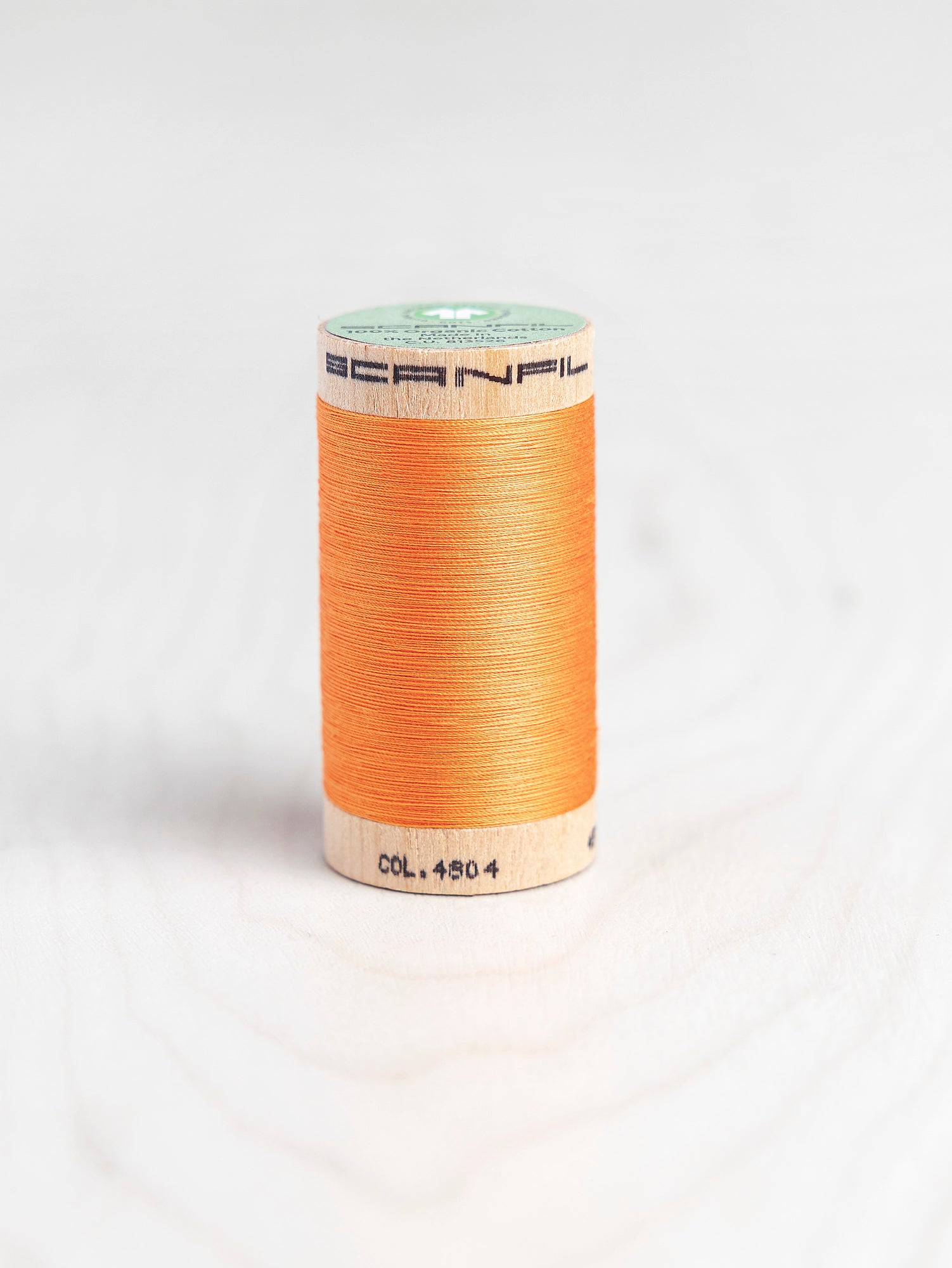 T-COT002-4804-Scanfil-Organic-Cotton-50wt-Thread-500-yard-Blazing-Orange-4804-Core-Fabrics