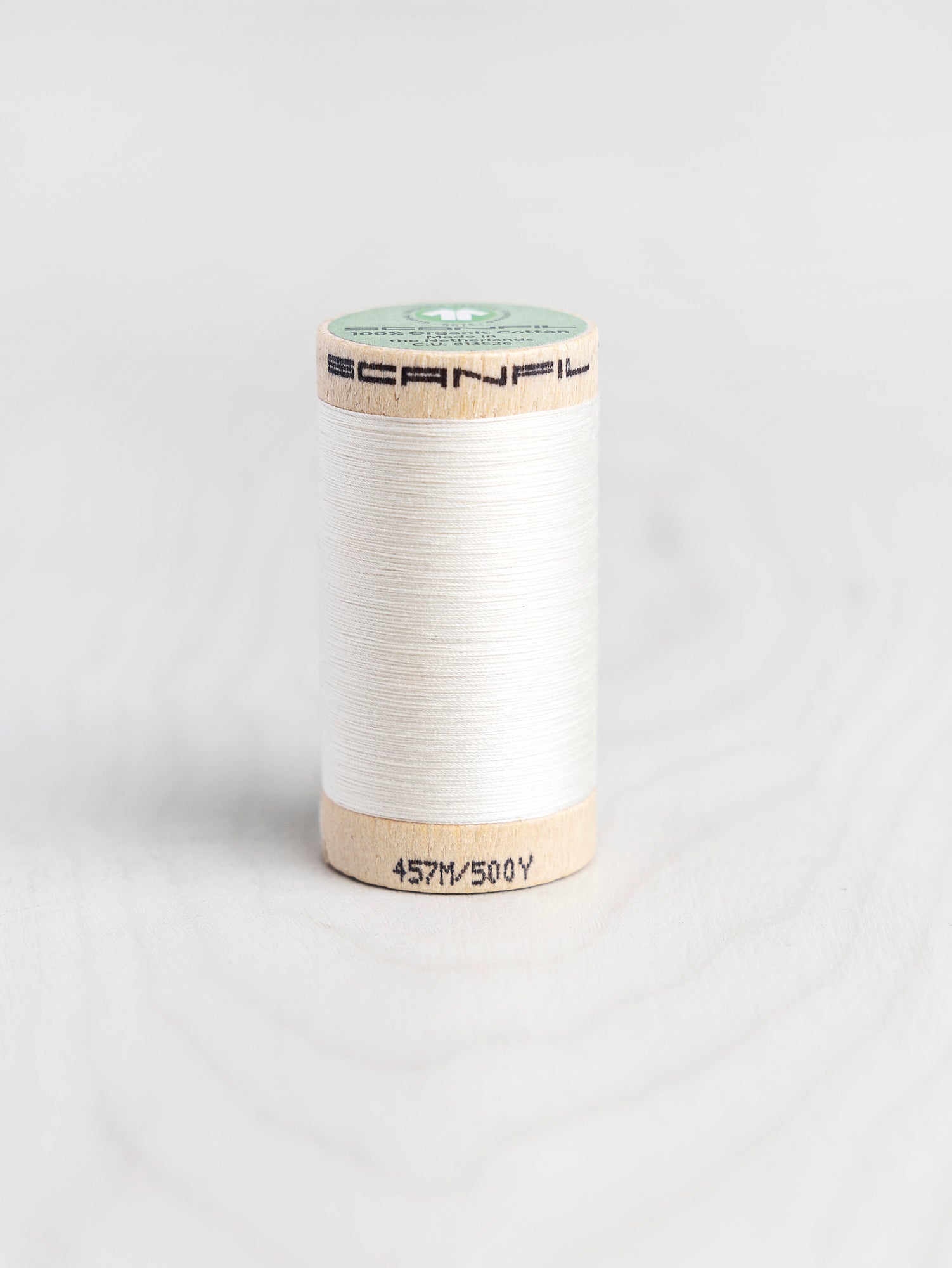 T-COT002-4801-Scanfil-Organic-Cotton-50wt-Thread-500-yard-Coconut-Milk-4801-Core-Fabrics